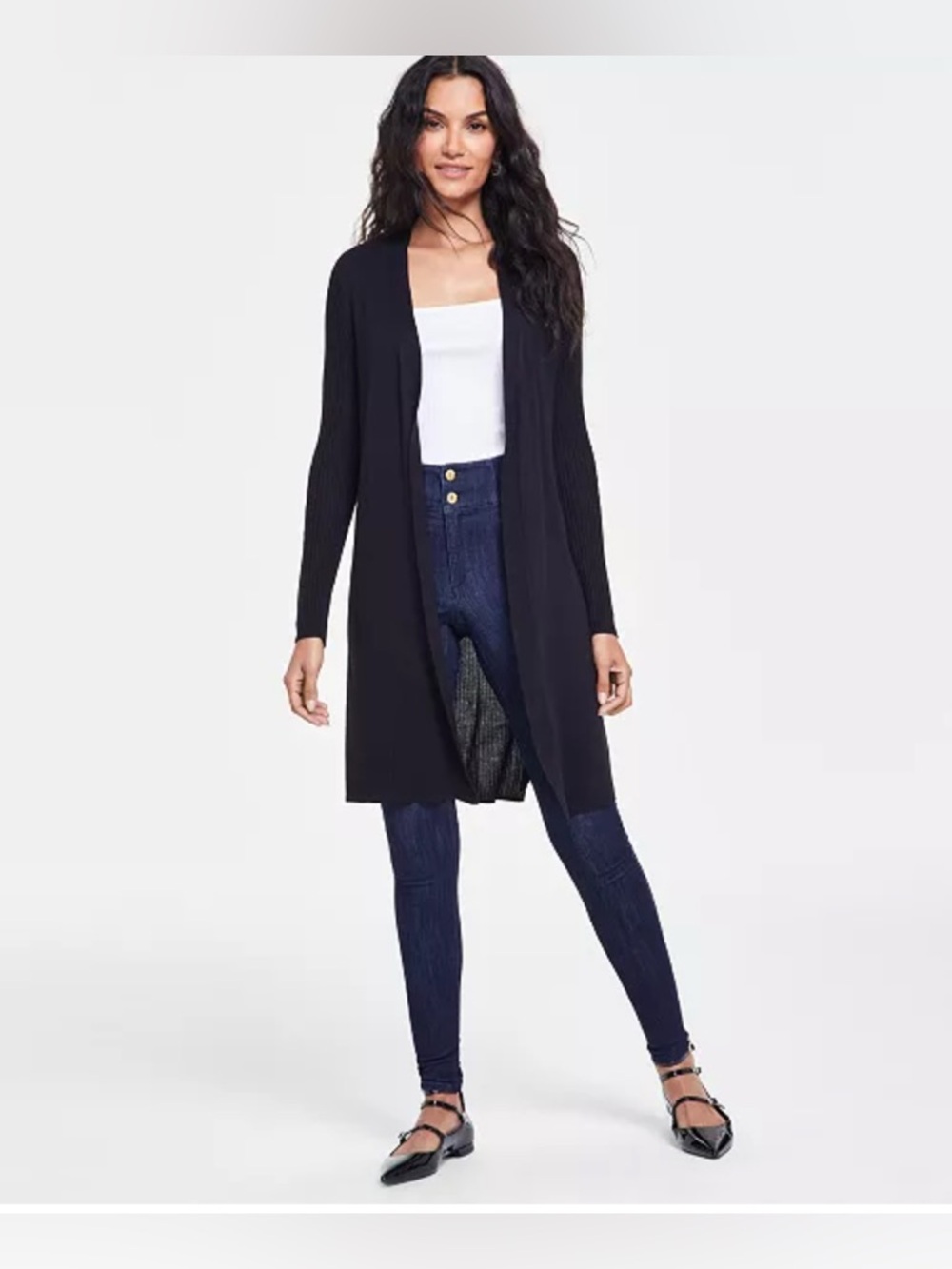 INC International Concepts Open-Front Duster